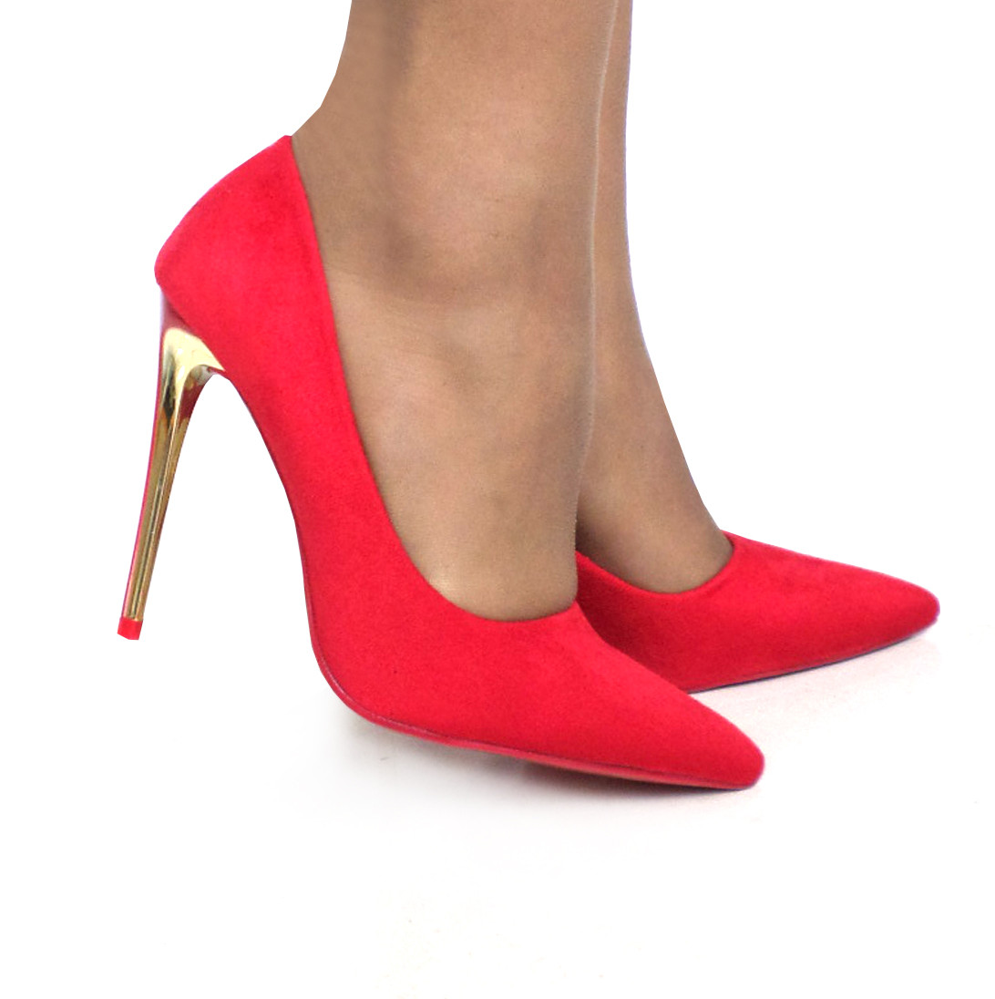 Женские красные туфли лодочки. 36 (23см) - фото 3 - id-p670602882