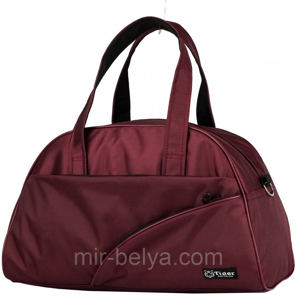 Сумки фитнес Tiger спортивная сумка БОРДО (ГЛЯНЕЦ), фото 1
