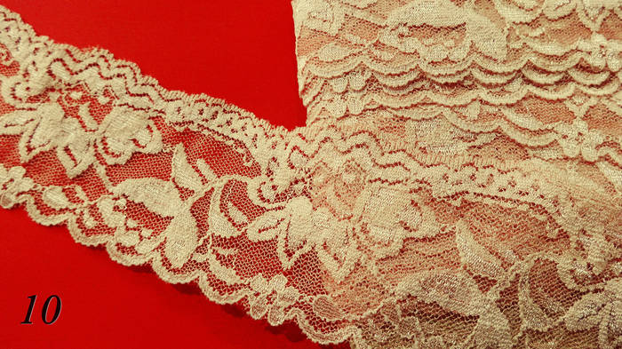 Гипюр стрейч на сетке 50 мм бежевый, цена 38.50 грн — Prom.ua (ID ...