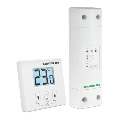 Кімнатний термостат Auraton 200 RTH - бездротовою - добовий, фото 1