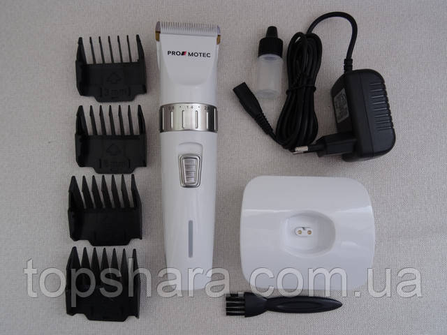 Аккумуляторная машинка для стрижки волос Promotec PM-368