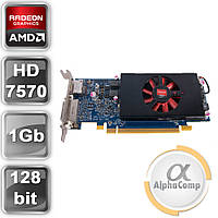 Відеокарта PCI-E ATI Radeon HD7570 (1Gb/GDDR5/128bit/VGA/DVI/DP) БУ