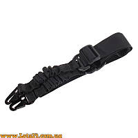 Двоточковий ремінь для АК AR15 двоточковий ремінь для зброї двоточковий ремінь на автомат АК 74 ремінь для рушниці АР15 Чорний