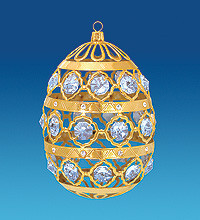 Позолочена фігурка "Яйце" з кристалами Сваровскі AR-1020