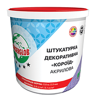 Декоративна акрилова штукатурка «короїд» Ceresit зерно 2,0 мм (25кг)