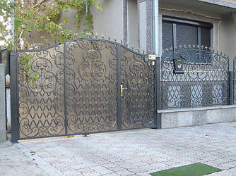 Ворота з профнастилу В-44