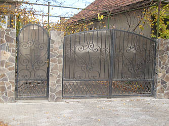 Ворота з профнастилу В-46