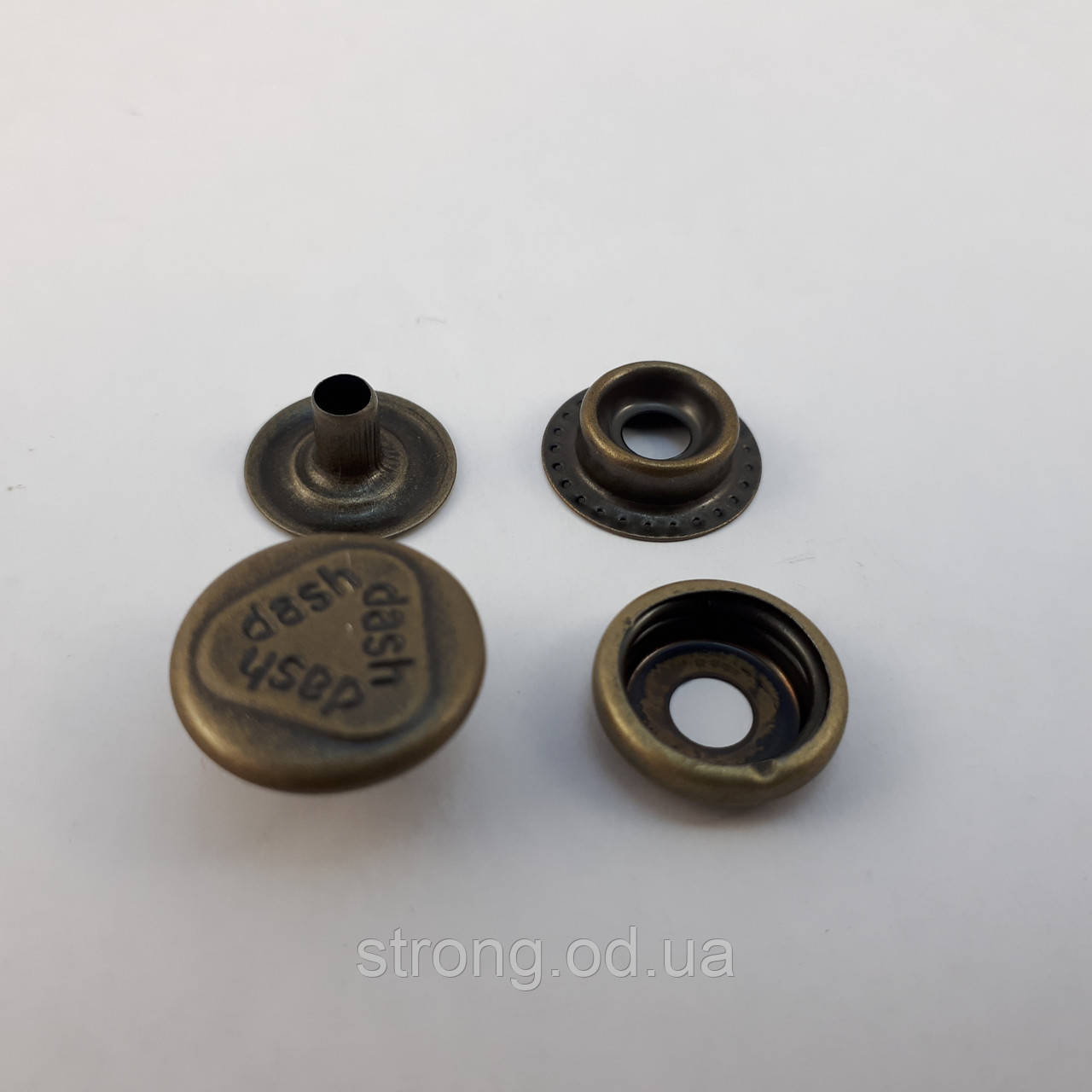 Кнопка No61 15 мм Антик dash (720 шт.) STRONG