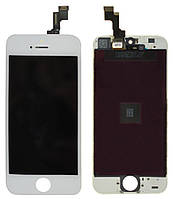 Дисплей iPhone 5S~5SE с стеклом белым New TianMa