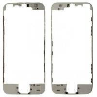 Рамка дисплея iPhone 5S белая c термоклеем