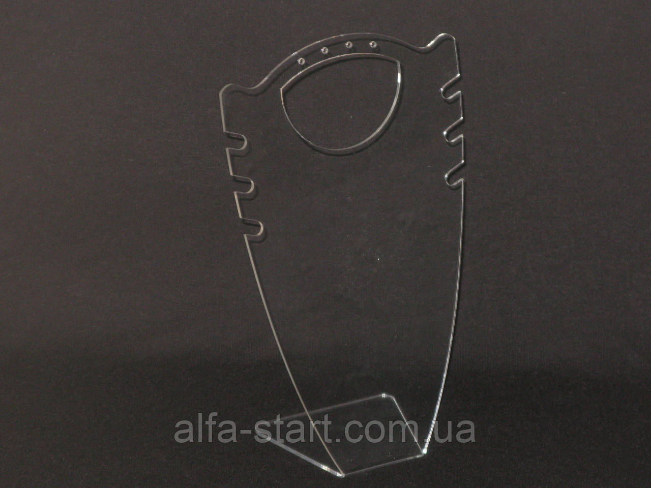 Акрилова підставка Стенд 18,5 см для ювелірних наборів під сережки та ланцюжки