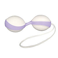 Вагінальні кульки Amor Gym Balls, білий/фіолетовий
