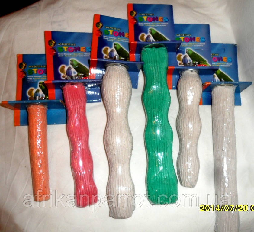 Мінеральна жердинка для папуги. 17.5 см, фото 1