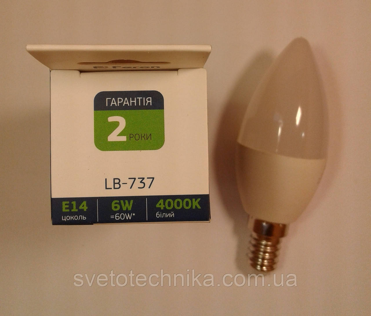 Светодиодная лампа свеча Feron LB737 E14 6W 4000К (белый нейтральный) - фото 2 - id-p257884986