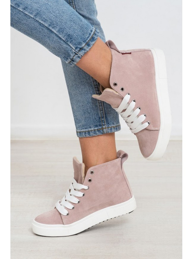 Жіночі високі демісезонні кеди POWDER SUEDE, фото 1