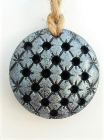 Магніт-підхоплювач для штор ручної роботи "Сота" — темно-сірий, фото 1