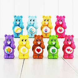 Іграшки з мультфільму Дбайливі Ведмедика ( Care Bears ) , 9 шт