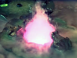 Плаваючий фонтан для ставка. Світлодіодна підсвітка, туманоутворювач.