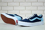Кеди Vans Old Skool dress blues captain's blue (унісекс). (топ ААА+), фото 8