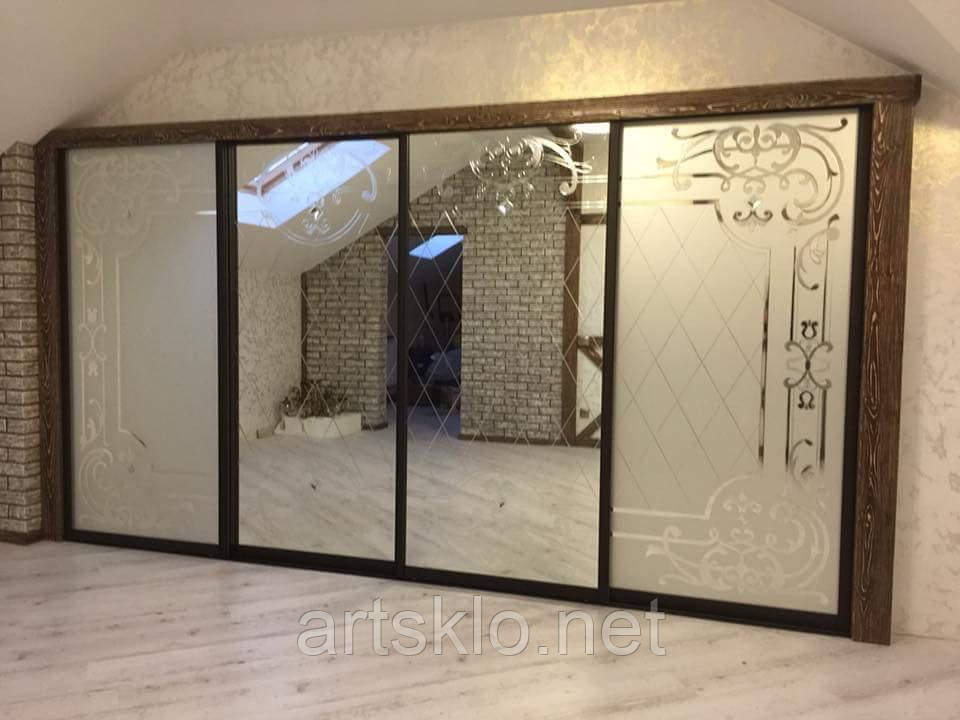 Розсувні двері для шафи купе