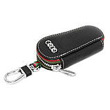 Ключниця Carss з логотипом AUDI 01005 чорна, фото 2
