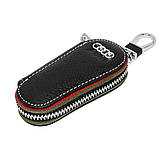 Ключниця Carss з логотипом AUDI 01005 чорна, фото 3