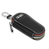 Ключниця Carss з логотипом AUDI 01005 чорна, фото 4