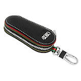 Ключниця Carss з логотипом AUDI 01005 чорна, фото 5