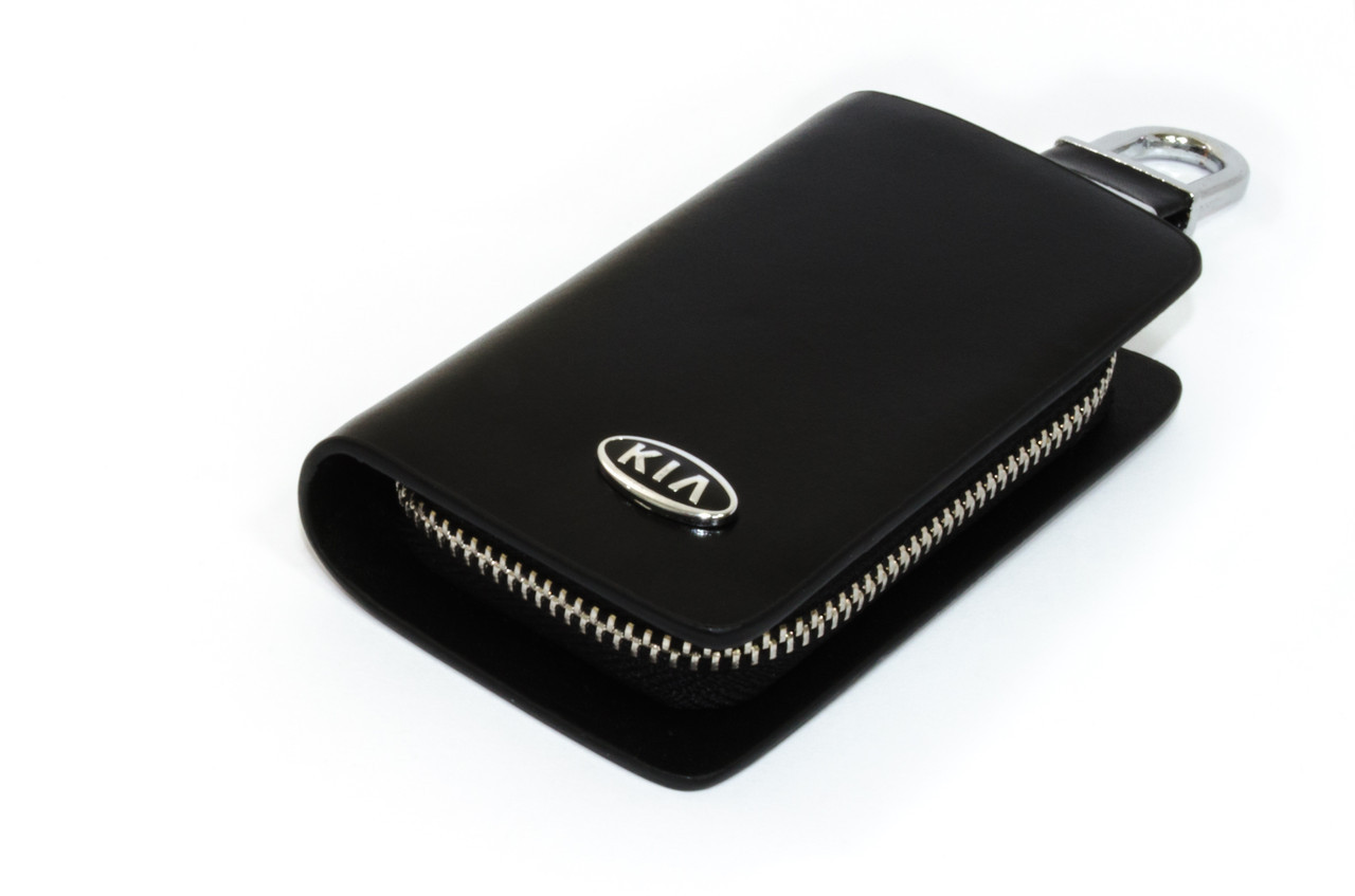 Ключниця Carss з логотипом KIA 05002 чорна