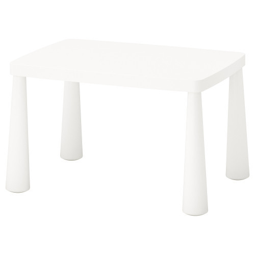 Стіл дитячий IKEA MAMMUT для дому/вулиці білий 77x55 см, 503.651.77
