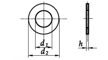 Креслення шайби DIN 433