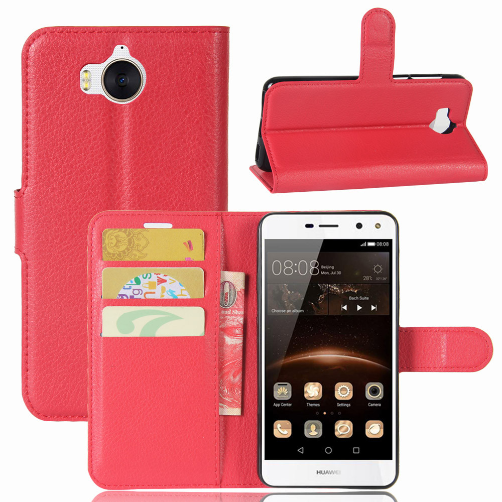Чохол-книжка Litchie Wallet для Huawei Y5 2017 Червоний