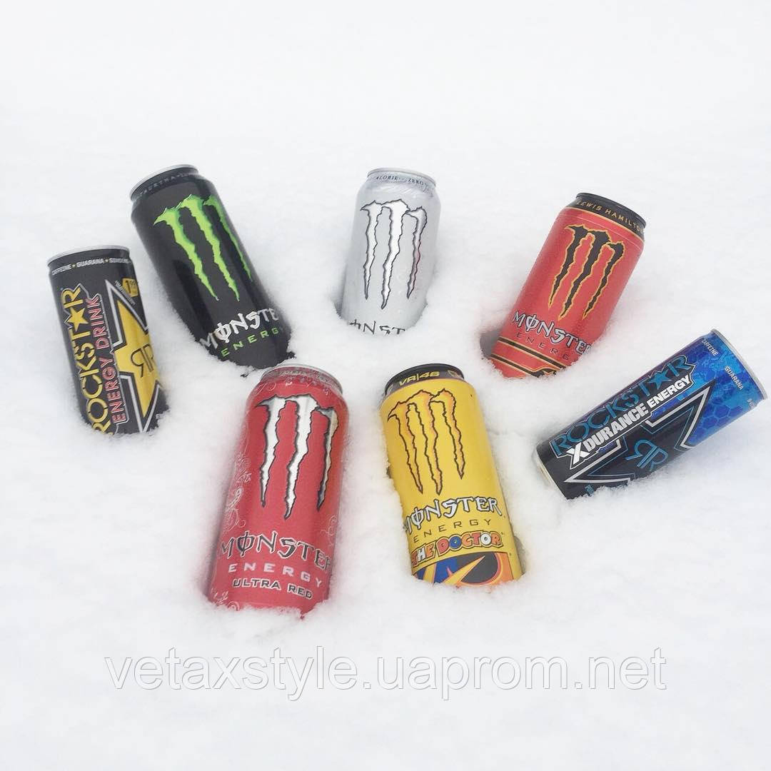 Енергетичний напій Rockstar energy drink в Україні енергетик Monster energy купити енергія різних смаків