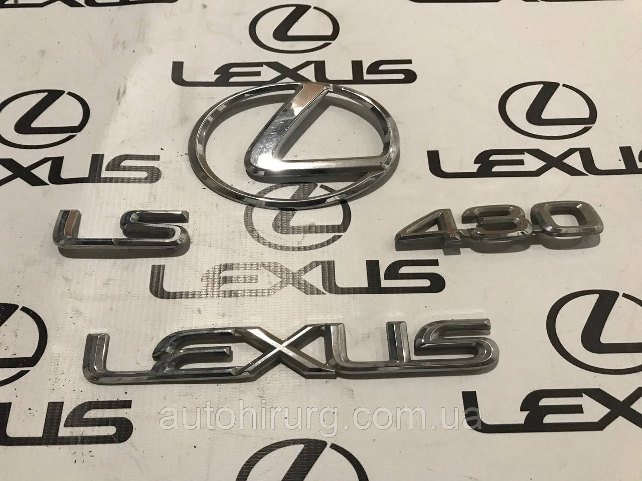 Комплект оригінальних емблем Lexus LS430, фото 1