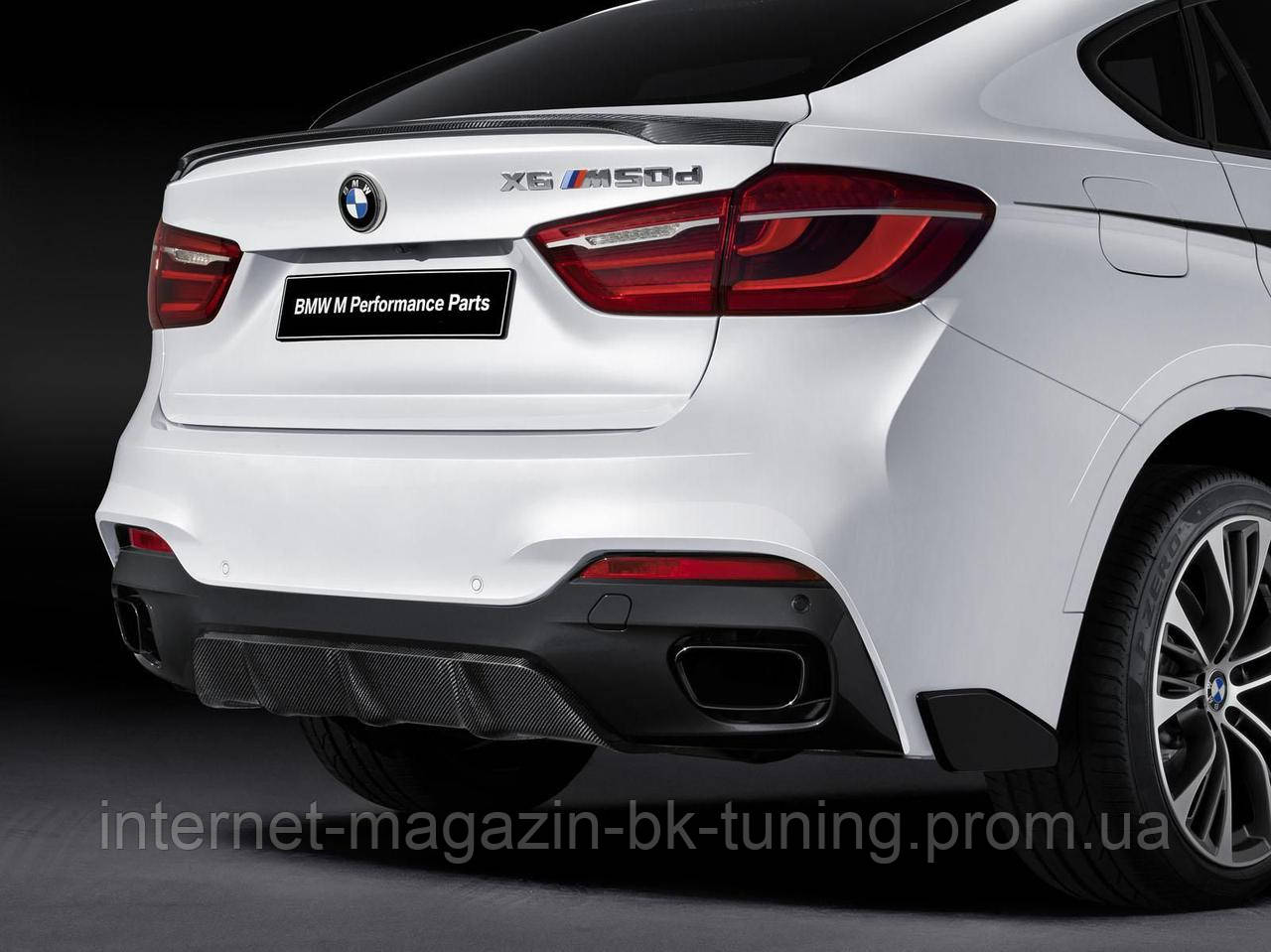 Спойлер BMW X6 F16 Performance 2015 - на кришку багажника