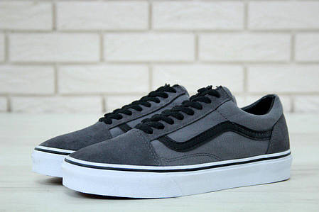 Чоловічі кеди Vans Old Skool grey/black. ТОП Репліка ААА класу., фото 2
