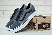 Чоловічі кеди Vans Old Skool grey/black. ТОП Репліка ААА класу., фото 3