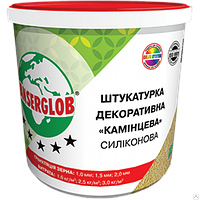 Декоративна силіконова штукатурка "камінцева" Anserglob зерно 2,0мм (25кг)