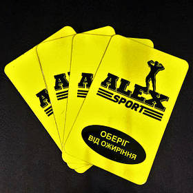 Рекламные магниты для фитнес-клуба. Размер 70х45 мм 4