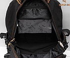 Чоловічий рюкзак Голдбі 703 чорний брезентовий, фото 5