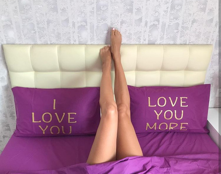 Постільна білизна Євро Сатин Єгипетський Бавовна з принтом I love you