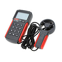 Анемометр UNI-T UT362 (1,00-30,00 м/с; 0-40ºC; 0-999900m3/min), USB, Память 2044