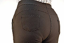Штани жіночі в горошок великі розміри, фото 3