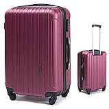 Чемодан дорожній ( ручна кладь ) WINGS 2011 модель DUBAI малий 55х40х20 бордовий, фото 3