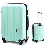 Чемодан дорожній WINGS 2011 модель DUBAI з пластику ABS Plus великий мятний, фото 8