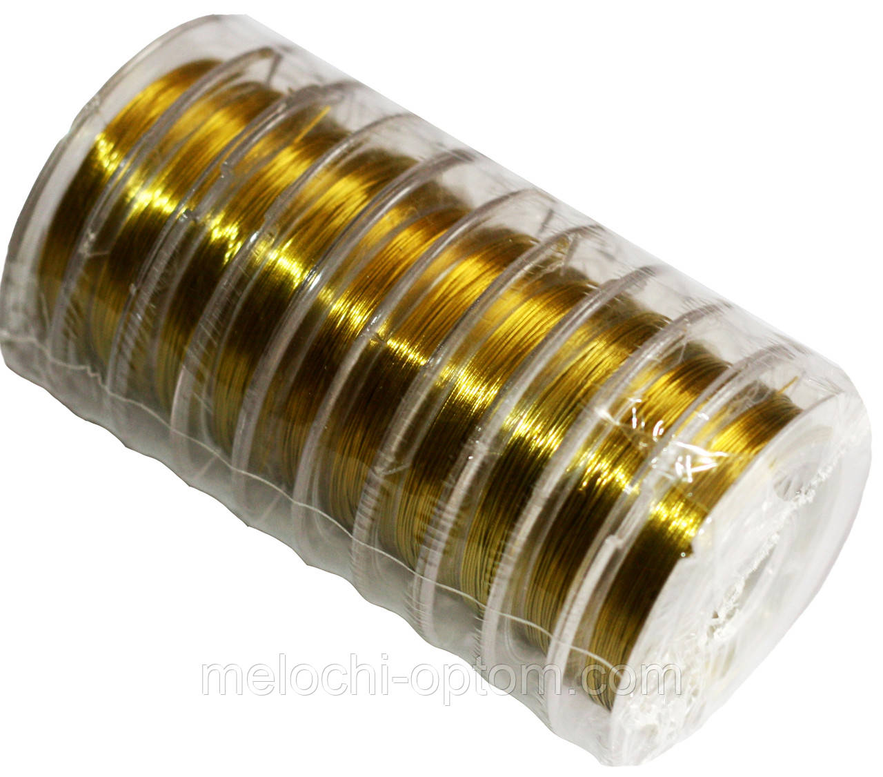 Дріт для бісеру (0,30 mm/10m) золото