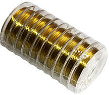 Дріт для бісеру (0,30 mm/10m) золото