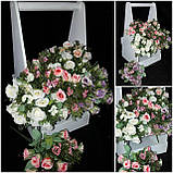 Трояндочки в букетиках, 6 гілочок, 30см, фото 7