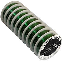 Дріт для бісеру (0.30 mm/30m) зелена