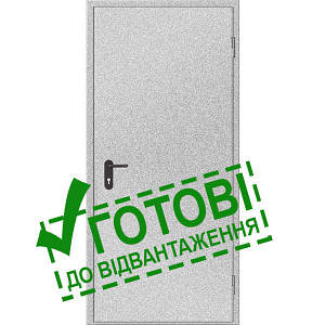 Двері протипожежні металеві глухі ДМП ЕІ30-1-2100х900 прав., ЄвроСтандарт